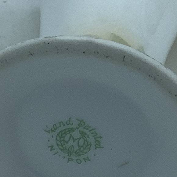 Antique Nippon Vase with Hand Painted Flowers - Picture 8 of 9